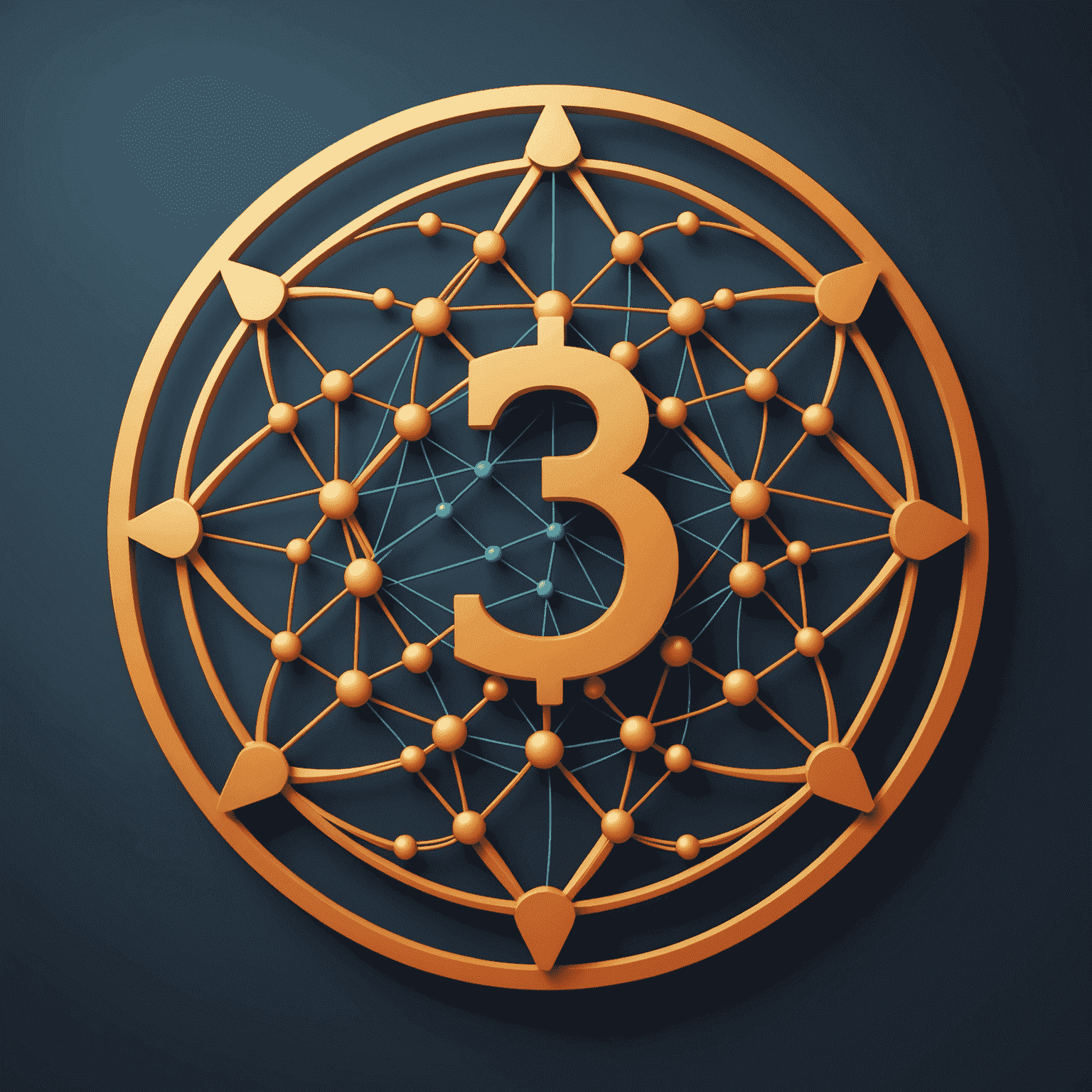 Layer3 logo featuring a stylized '3' with interconnected nodes, symbolizing the network effect of Layer3 technology