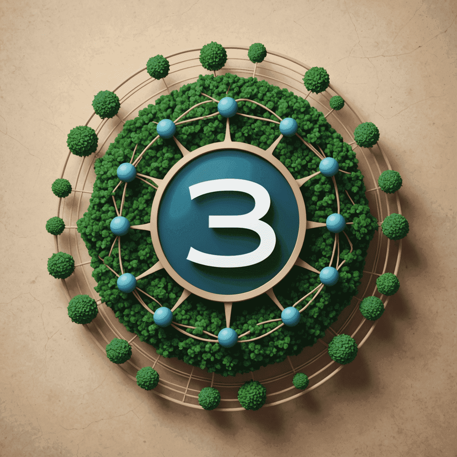 Layer3 logo featuring a stylized '3' with interconnected nodes, symbolizing the network effect of Layer3 technology