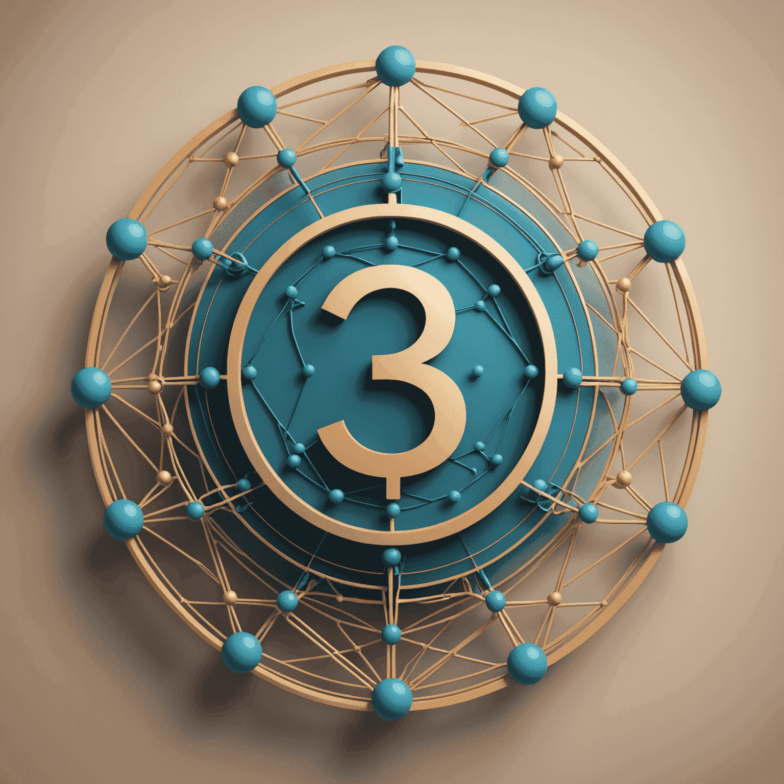 Layer3 logo featuring a stylized '3' with interconnected nodes, symbolizing the network effect of Layer3 technology