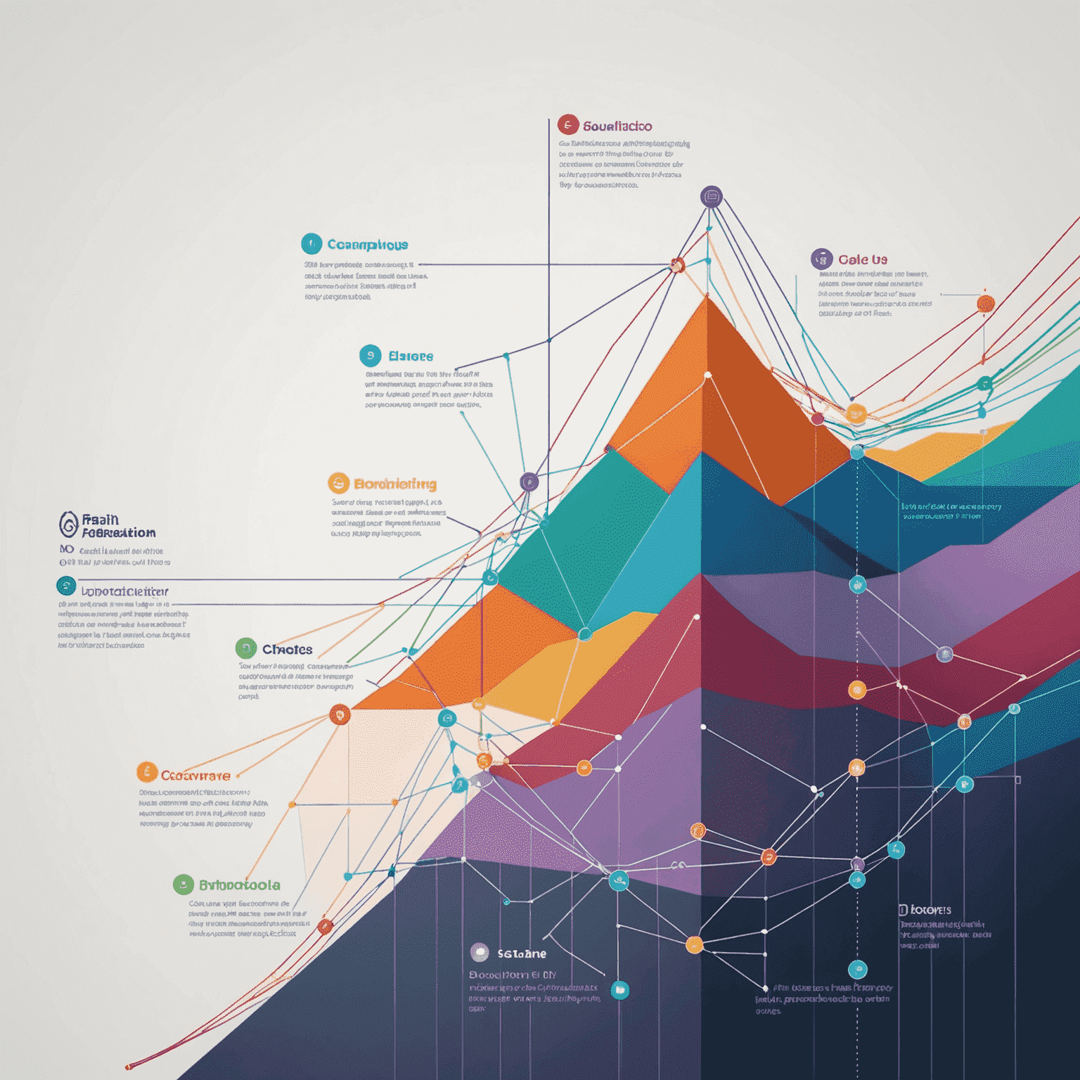 A graph showing increasing trend of Layer3 adoption across various blockchain networks, with multiple colored lines representing different networks converging upwards