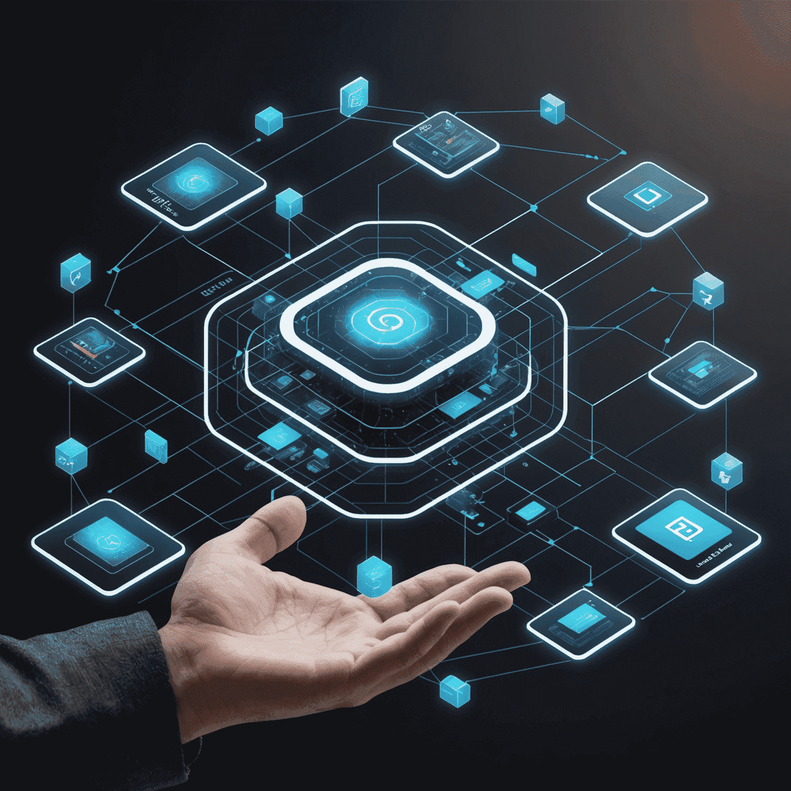 Visualization of Layer3 technology enhancing DeFi ecosystem, showing faster transactions and reduced costs