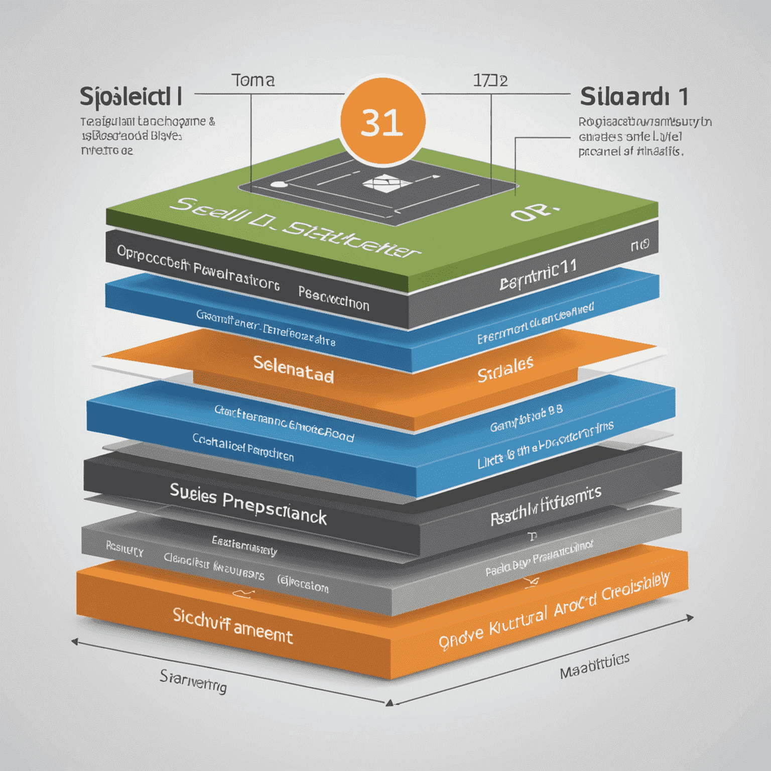 Diagram showing Layer3 architecture on top of Layer1 and Layer2, with improved scalability and performance metrics